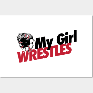 My girl wrestles Posters and Art